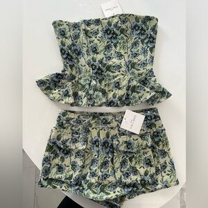 Michy Floral corset Top/Sage Floral /M & Bambi Cargo Skort/sage/S